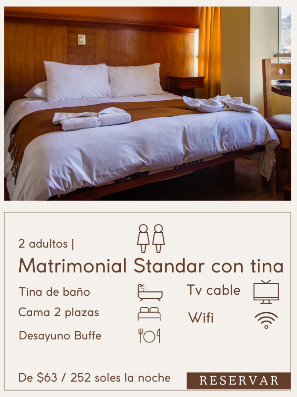 Matrimonial Standar con tina